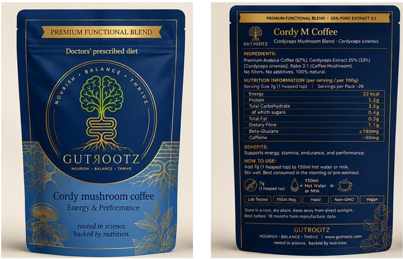 Cordyceps Mushroom Coffee pack