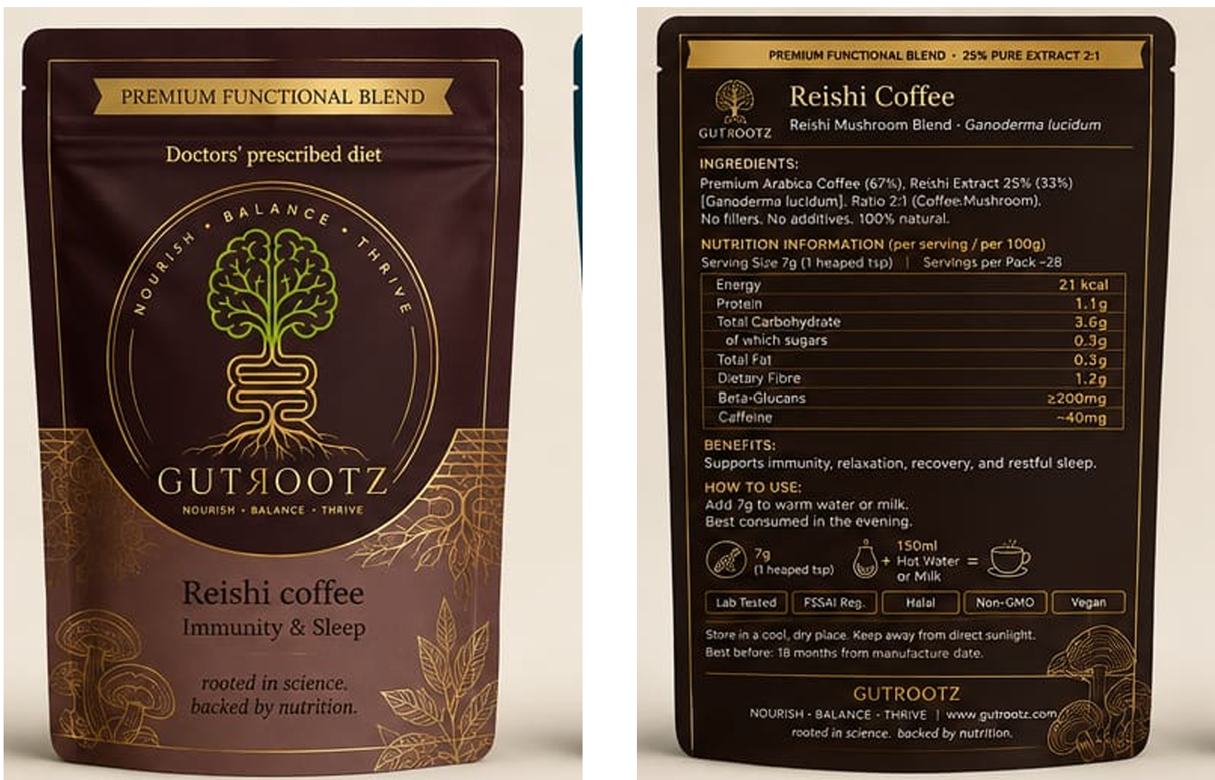 Reishi Mushroom Coffee pack