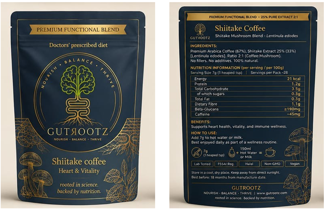 Shiitake Mushroom Coffee pack